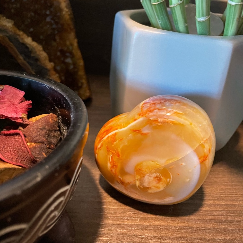 Nice Chunky Carnelian Heart